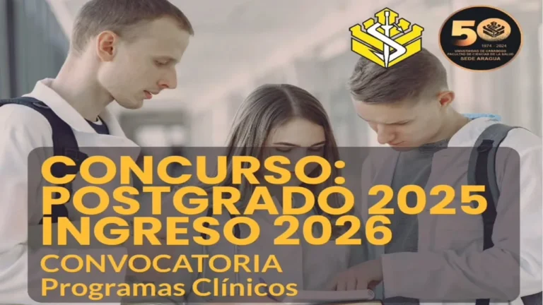 Convocatoria del Concurso de postgrado 2025 - Programas no Clinicos