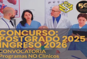 Convocatoria del Concurso de postgrado 2025 ingreso 2026