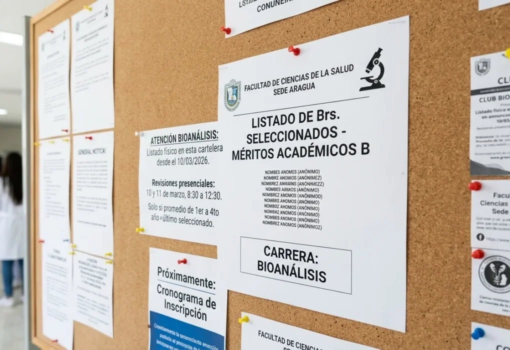 Resultados del Proceso de Admisión Carrera de Bioanálisis